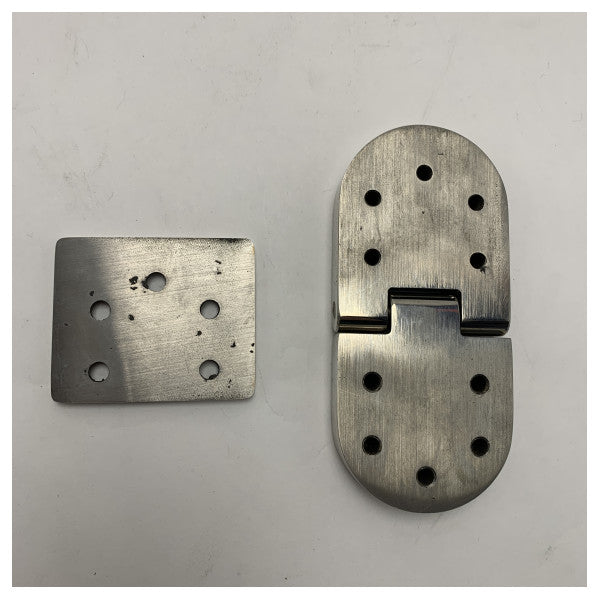 Charnière de trappe en acier inoxydable 112 mm - Accessoire de bateau durable et résistant à la corrosion