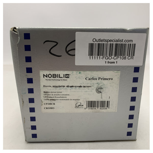 Nobili CP108 CR krom ettgrepps duschblandare