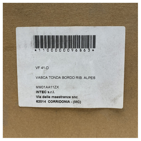 حوض غسيل مستدير مدمج من ألبس VF 41D من الفولاذ المقاوم للصدأ 410 مم