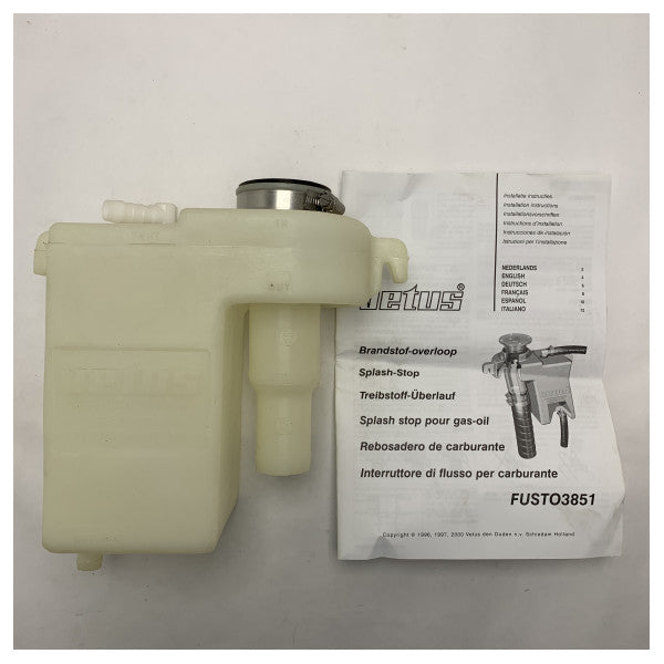 Vetus Splash Top polttoaineen ylivuoto - 51 - 16 mm - FUSTO3851