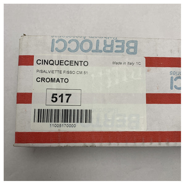 Bertocci 517 51 cm Serviette en acier inoxydable chromé - 11005170000