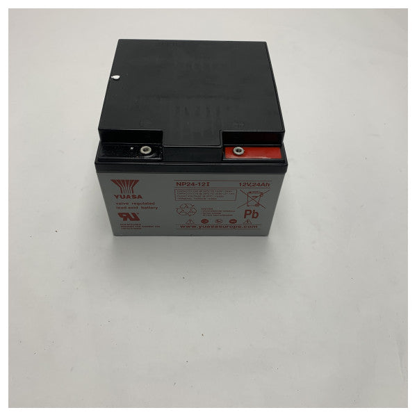 Korkealaatuinen Yuasa NP24-12I 12V 24Ah huoltovapaa lyijy merenkulun akku luotettavaa virtaa varten.