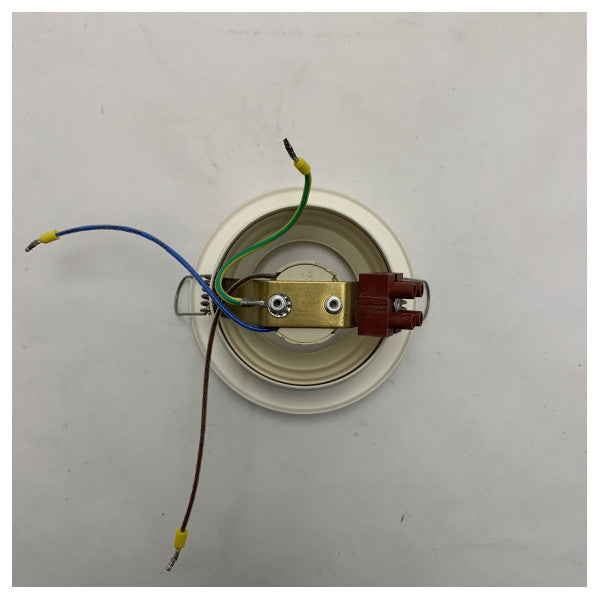 Cantalupi Faro marino laccato 220V - Durevole 35W GZ10 Illuminazione interna per imbarcazioni