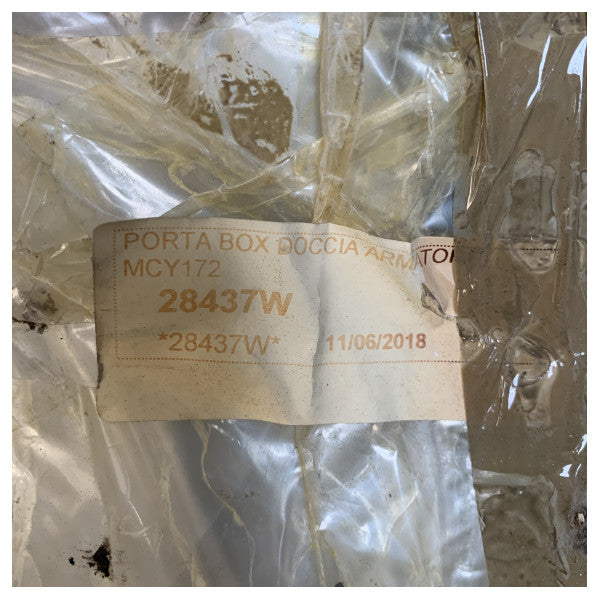 Parema SRL transparent duschdörr i rostfritt stål