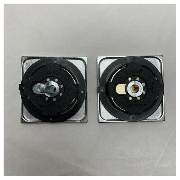 Дверна ручка прихованого монтажу Olivari D128-CO сатиновий хром