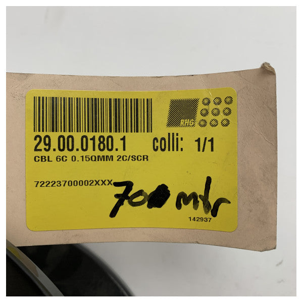 Prikriveno 6 jezgra 0,15 mm2 više jezgre 70m