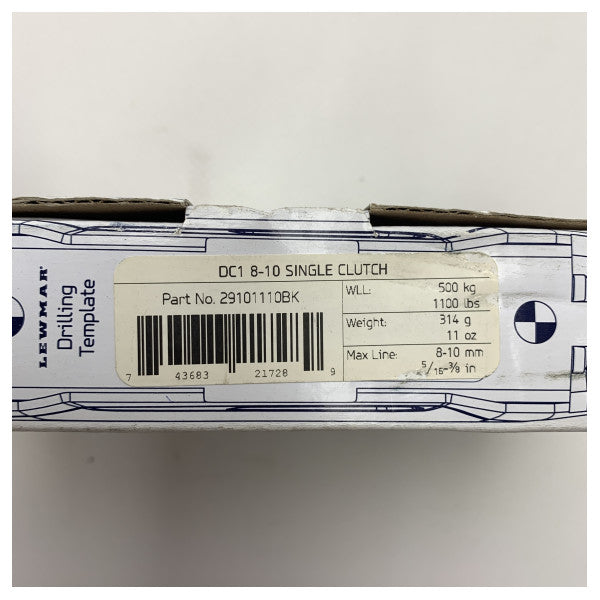 ルーマル 29101110BK DC1 8~10mm シングルロープクラッチ