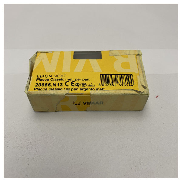 VIMAR 206666-N13 EIKON Classic Decorativo Argento Placa de portada