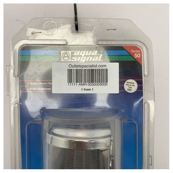 Aqua Signal Series 50 en acier inoxydable Masthead Navigation Light 24V - 3030003000