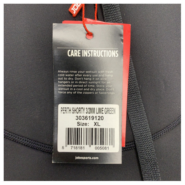 Jobe Perth shorty våddragt mænd 3/2 mm neopren XL grøn - 303619120-XL