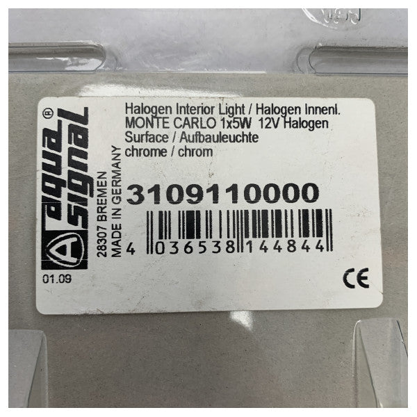 أكوا سيجنال مونت كارلو مونت كارلو 5 وات 12 فولت هالوجين هالوجين داخلي من الكروم - 3109110000