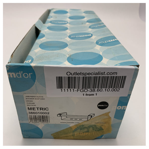 Pomdor 38.60.10.002 kit di installazione della mensola doccia in cromo