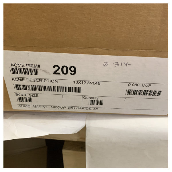 Elica Acme 209 13 x 12,5 a 4 pale in bronzo per sci nautico e wakeboard