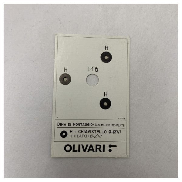 Olivari Square Bathroom Door Latch Cubo H136V6 Corrosion Resistant set