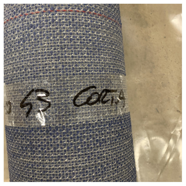 Издръжлив син морски килим Enzian Tisca Tweed 4516 - Устойчиви на атмосферни влияния морски настилки