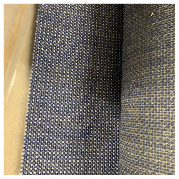 Издръжлив син морски килим Enzian Tisca Tweed 4516 - Устойчиви на атмосферни влияния морски настилки