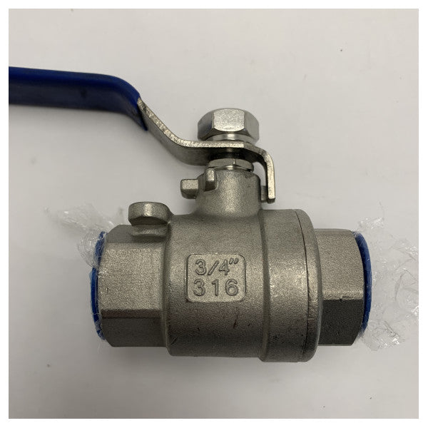 Кран от неръждаема стомана 3/4 инча 51 мм BV3/4 - 316-3/4