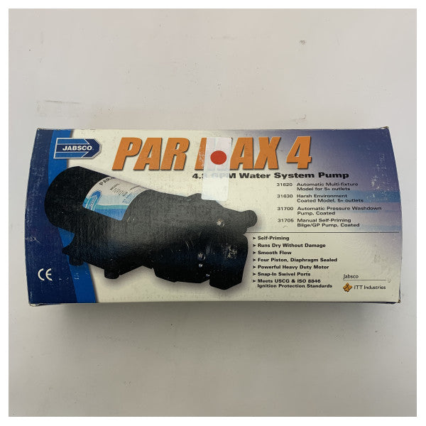 Jabsco Par Max 4 paineohjattu juomavesipumppu 12V | 16L/min -31620-0092
