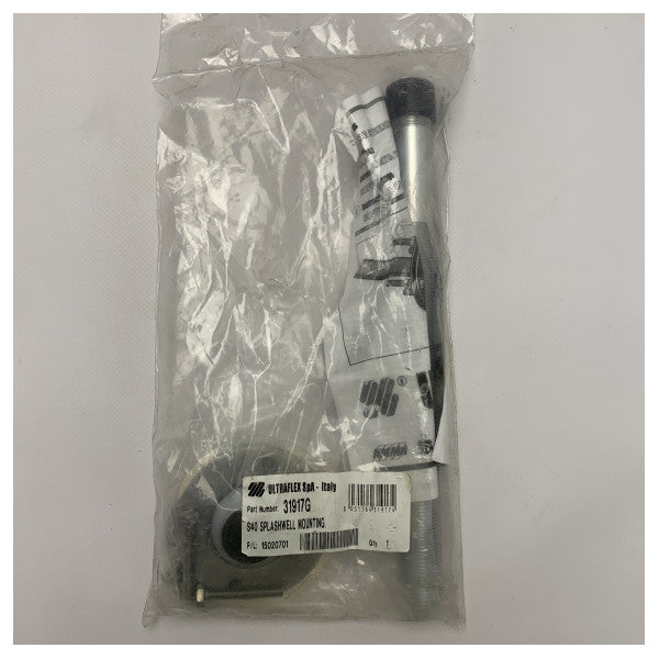 Ultraflex 31917C Suporte de montagem em aço inoxidável para componentes de direção com kit de instalação completo