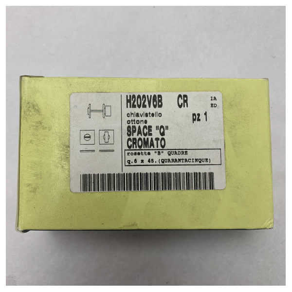 Olivari H202V6B-CR Chrome Plated Brass Door Handle Knob Set