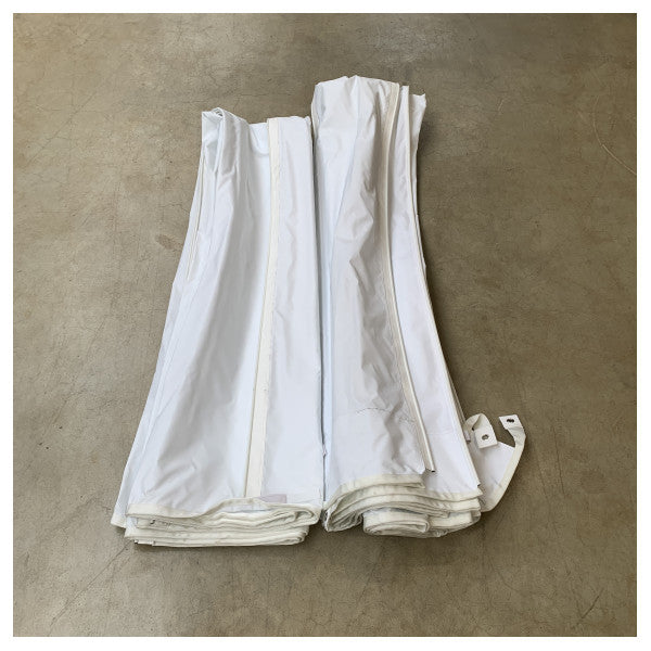 フェレッティF830フライブリッジトップファブリック用ベゼンゾーニホワイトポリファブリックデュアルソフトトップキャンバス - 323988