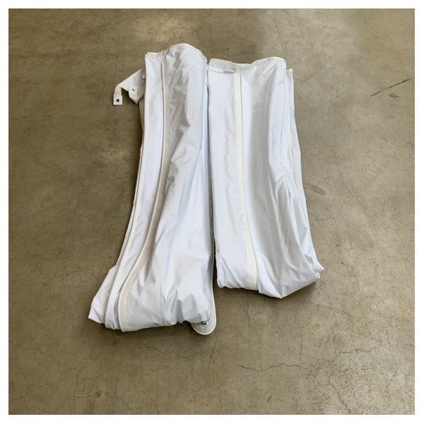 フェレッティF830フライブリッジトップファブリック用ベゼンゾーニホワイトポリファブリックデュアルソフトトップキャンバス - 323988