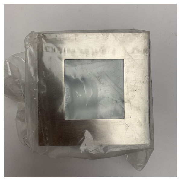 BCM 3259/00.A хромирана квадратна лампа за осветление от неръждаема стомана 12/24V