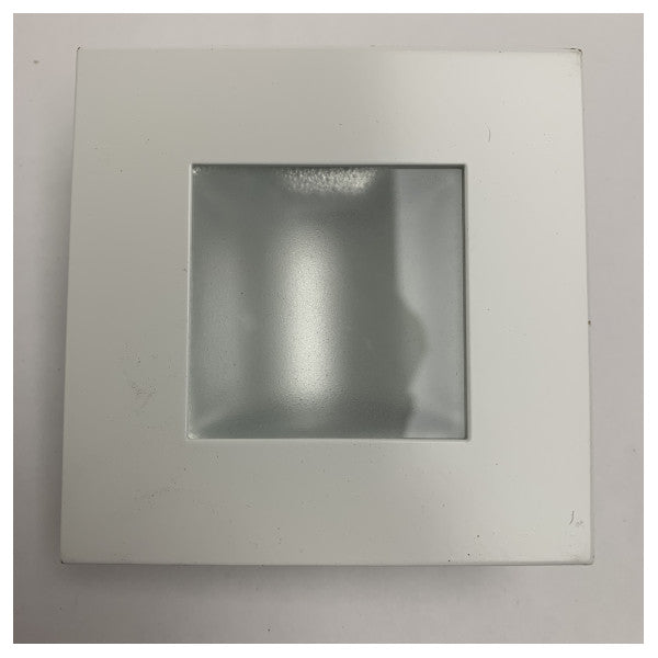 BCM 3259/00.A blanco cuadrado acero inoxidable downlight spot 12/24V