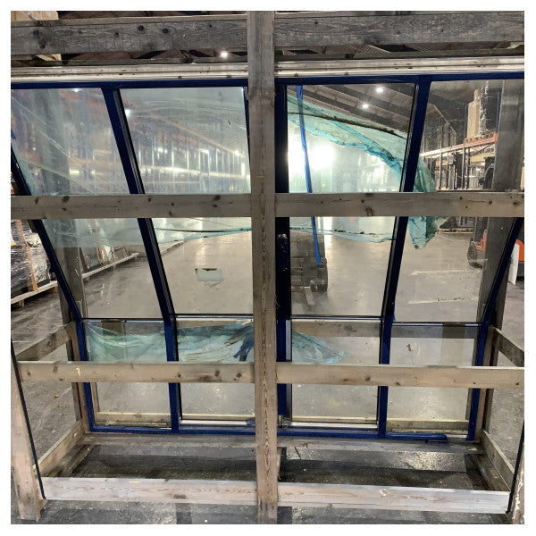 Πόρτα βεράντας από ανοξείδωτο χάλυβα Resnic Fjord με καμπύλη συρόμενη κατασκευή και γυαλί - TBF0559