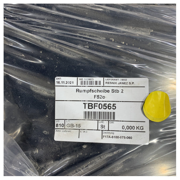 Bateau à moteur ouvert Fjord Trend Marine 52 montage latéral en verre pour insertion de coque côté tribord - TBF0565