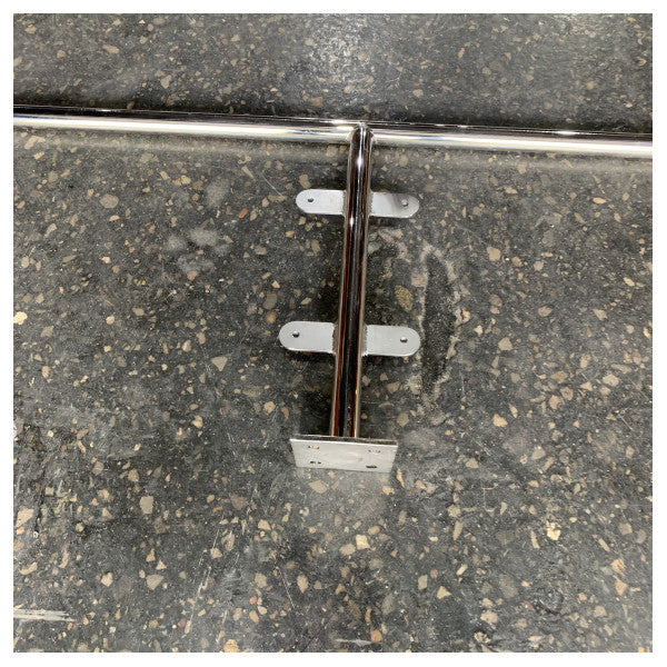 Ryck fixierte Rückenlehnenstütze aus Edelstahl - MET1576