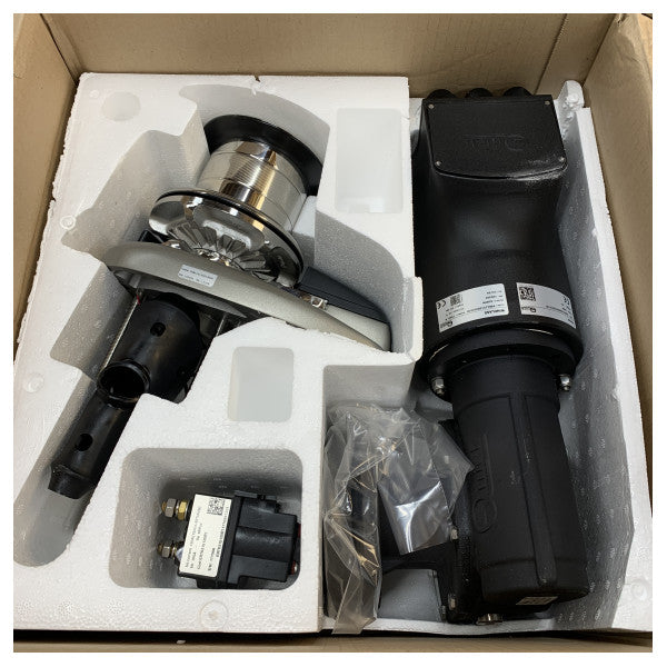 Veloce ALEPH 1500W 12V 10mm argento inox verricello elettrico con tamburo - FSAL1512D010A