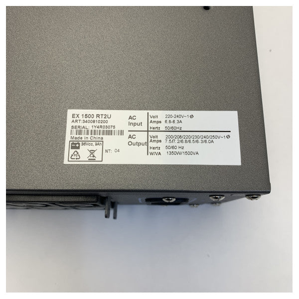 Eaton Marine UPS EX 1500 RT2U - 1500VA 230VAC - 3400844700