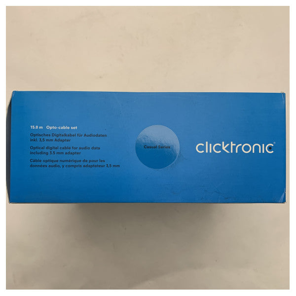 15 м издръжлив оптичен аудиокабел с 3,5 мм адаптер - водоустойчива морска цифрова аудио връзка