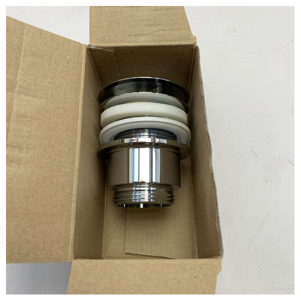 TEA ステンレススチールクロムドレンプラグ ポップアップ D63 x 55 mm - 147.555.5