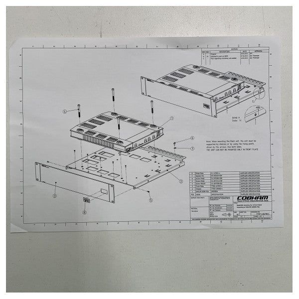 Sailor 6080 PSU 19 inch Rack Mount Kit - 406080A -005