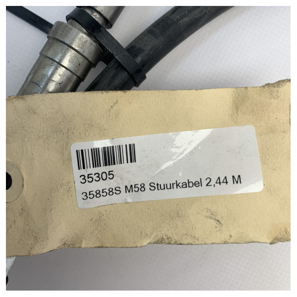 Ultraflex M58 2,44m båtstyringskabel Rustfritt stål - 35858s