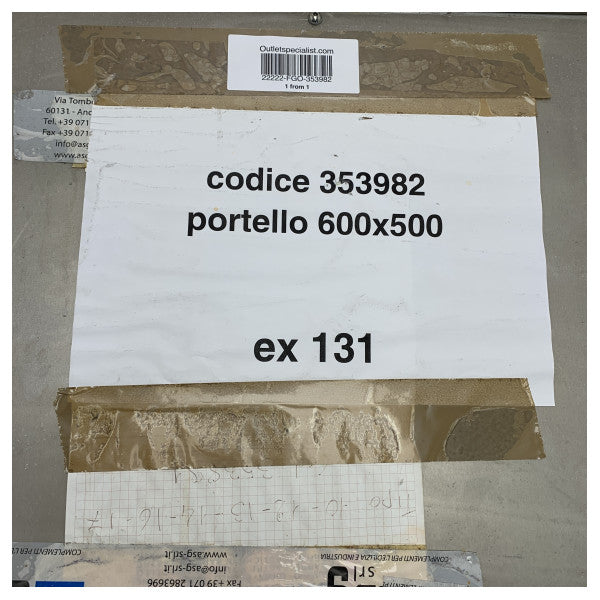 Portello apribile in acciaio inox 650x550 mm con serratura - Pannello di accesso durevole e resistente alla corrosione per barche e navi