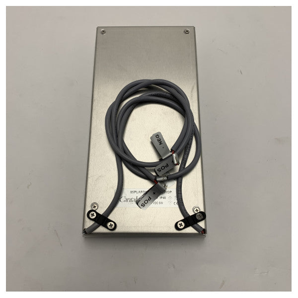 Cantalupi Marine LED Panel 6W Warm White 3000K Stainless Steel IP40 for Boat Interior Lighting