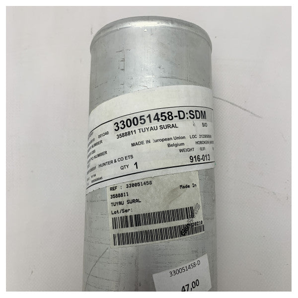 Tubo de ar de sobrealimentação em alumínio Volvo Penta 3588811