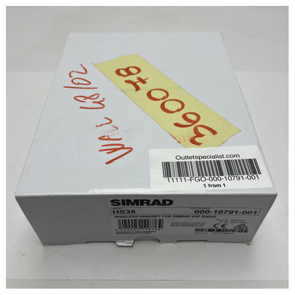 Controlador VHF portátil remoto sem fios Simrad H35 - 000-10791-001