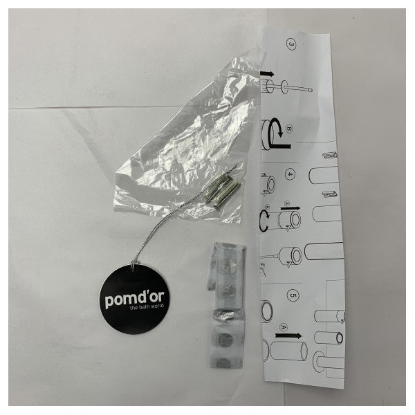 Pomdor 479001002 scopino cromato 9x50cm