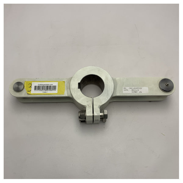 Barre franche double pour systèmes de pilotage marins - Métal durable résistant à la corrosion avec montage facile