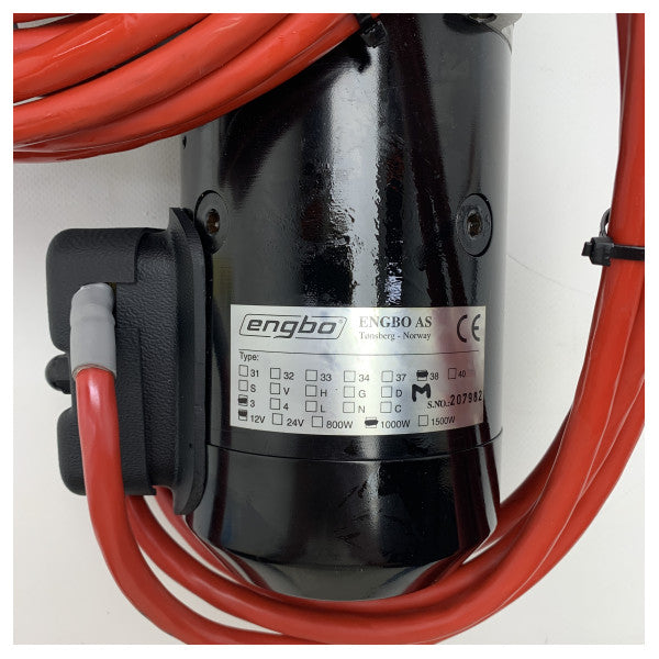 Sidekraft Engbo Maxi 38 1000W | 12V | Vindlass i rustfritt stål | Anchor Winch-38-3M-12110