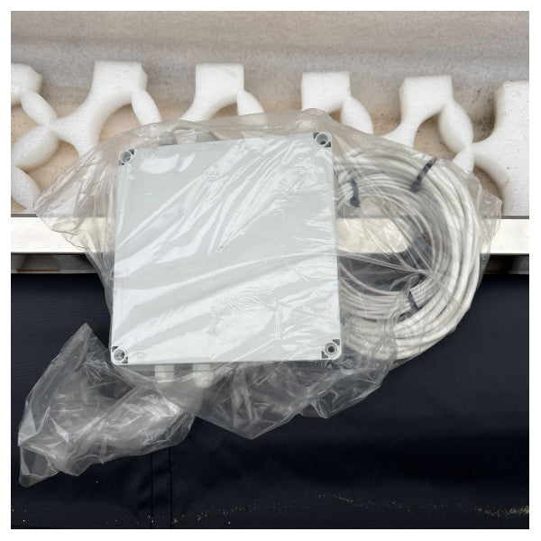 Stainless Steel Retractable Awning with Poles 3600 x 2700 mm Black 24V