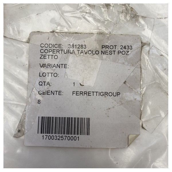 Custom Line Navetta N28 Nest housse de table de cockpit blanche - 381283