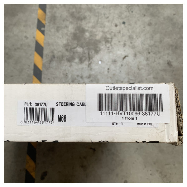 Морський рульовий трос Ultraflex M66 4,55 м - міцний, стійкий до корозії трос для керування човном