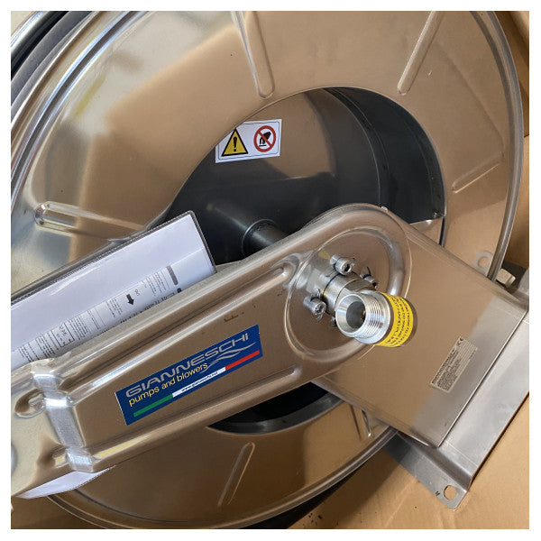 Mangueira de aço inoxidável Gianneschi para combustível e óleo com enrolador de mangueira - 03AV350120I