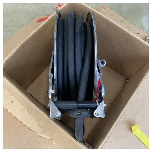 Mangueira de aço inoxidável Gianneschi para combustível e óleo com enrolador de mangueira - 03AV350120I