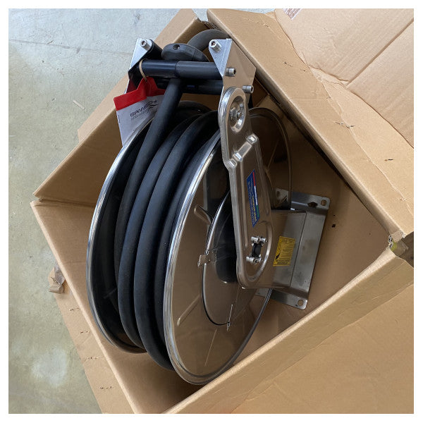 Mangueira de aço inoxidável Gianneschi para combustível e óleo com enrolador de mangueira - 03AV350120I